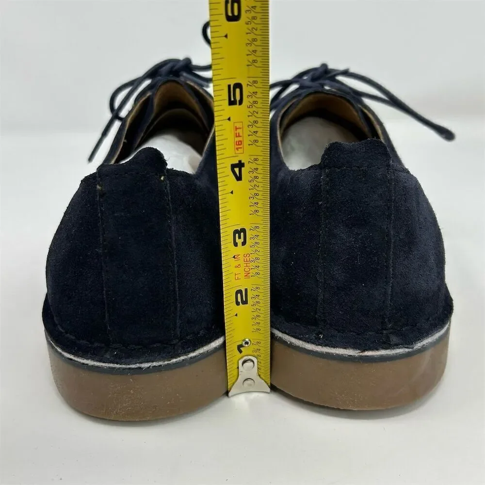 Florsheim Men's Blue Suede Slip-On Oxford Lace Up Shoes Size 11 Casual